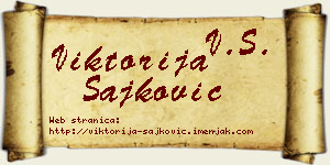 Viktorija Šajković vizit kartica
